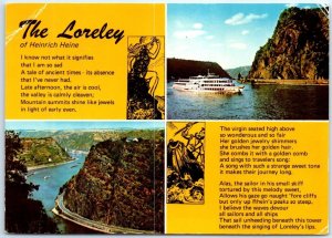 Postcard - The Lorelei On The Rhine - Sankt Goarshausen, Germany