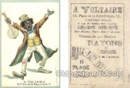 A. Voltaire Trade Card Approx Size Inches = 2.75 x 4 Unused light wear on bac...