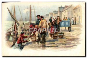 Postcard Old Sailors Advertisement Phoscao The Most Exquisite The Dejeuners