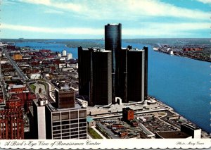 Michigan Detroit Renaissance Center and Detroit River