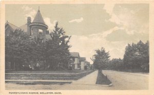 F58/ Wellston Ohio Postcard Jackson Co c1910 Pennsylvania Ave Homes