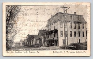 1908  Main Street  Coalport  Pennsylvania Postcard