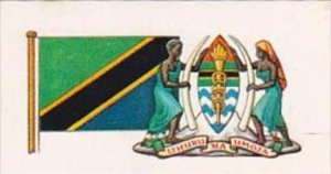 Brooke Bond Tea Trade Card Flags &  Emblems No 13 Tanzania