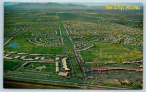 Postcard AZ Sun City Arizona Aerial View Del Webb's Planned Community CAG2