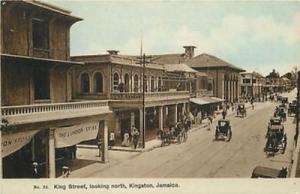 KINGSTON, JAMAICA King Street looking North #25 postcard ...