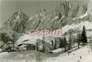 Postcard Modern Turlwandhutte mit Dachstein