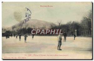 Old Postcard of Sports & # 39hiver Skating Gap L & # skating 39etang Basicall...