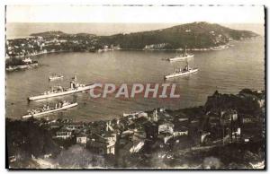 Modern Postcard Villefranche Sur Mer bay and Cap Ferrat Charter