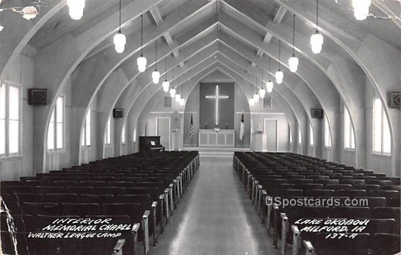 Interior Memorial Chapel - Milford, Iowa IA