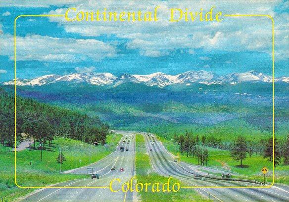 Colorado The Continental Divide As Seen From Interstate 70