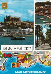 Spain Mallorca Cathedral and Port