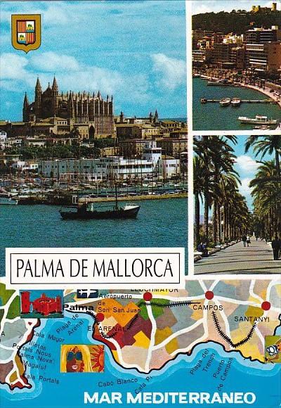 Spain Mallorca Cathedral and Port