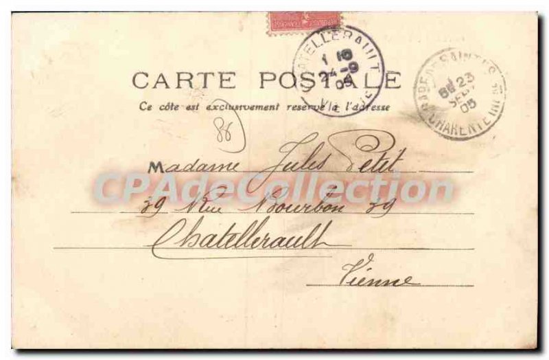 Old Postcard Chatellerault Les Bords de Vienne