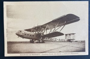 Mint Real Picture Postcard Imperial Airways Hannibal Airplane London Paris