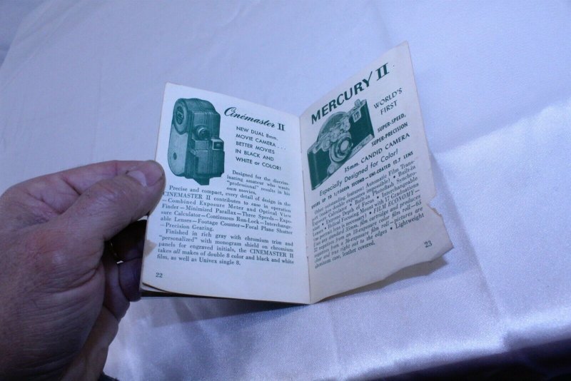 Vintage Univex Uniflash Camera Instruction Booklet 24 Pages 