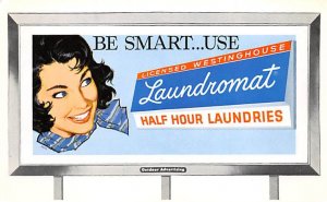Licensed Westinghouse laundromat Advertising Unused 