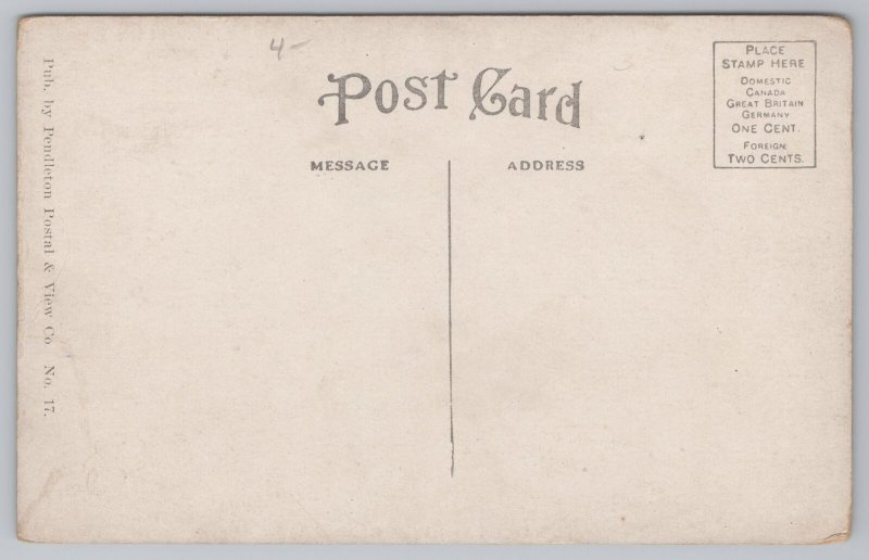 Western~Driscoe~Bulldogging Steer @ Round-Up~Pendleton Oregon~Vintage Postcard 