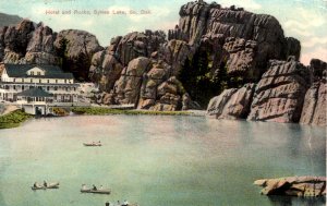 Sylvan Lake, South Dakota - The Hotel amongst the Rocks - c1908