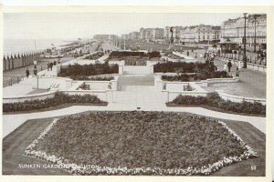 Sussex Postcard - Sunken Gardens - Brighton - Ref TZ4486