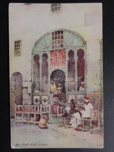 Egypt: CAIRO Au Arab Cafe BANKS OF THE NILE - Old Postcard by A & C Black Ltd
