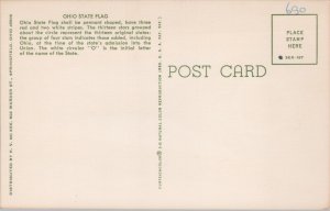 USA Ohio State Flag Chrome Postcard 03.18