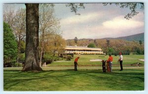 WHITE SULPHUR SPRINGS, WV ~ Golfers at THE GREENBRIER 1973 Roadside Postcard