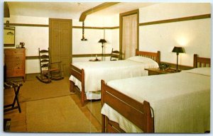 Postcard - Trustee's Office (1839), Typical Bedroom, Pleasant Hill, Kentucky