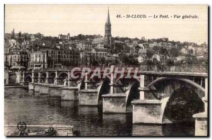 Postcard Old Saint Cloud Bridge General view