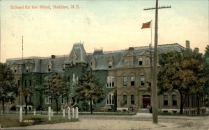 Halifax Nova Scotia School for the Blind Morris St c1900-20s Vintage Postcard