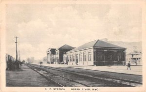 Green River Wyoming Train Station Vintage Postcard AA23396