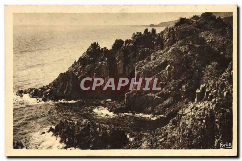 Old Postcard La Corniche D & # 39Or The Rocks From Trayas