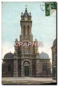 Old Postcard Roubaix Church of the Holy Redeemer