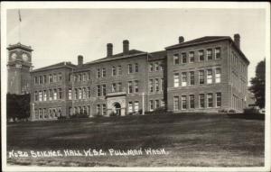 Pullman WA WSC State College Science Hall c1915 Real Photo Postcard dcn