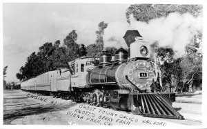 RPPC Engine 41 KNOTT'S BERRY FARM Ghost Town & Calico Railroad Vintage Postcard