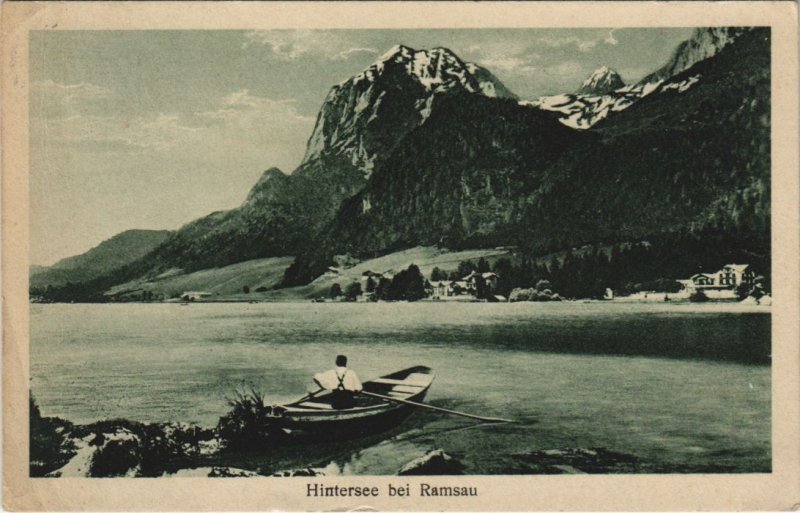 CPA AK Hintersee bei Ramsau - Seepartie GERMANY (1064636)