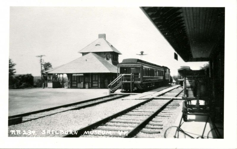 VT - Shelburne. Railroad Station, Depot at Museum  *RPPC