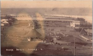 South Africa Ocean Beach Durban Vintage RPPC C159