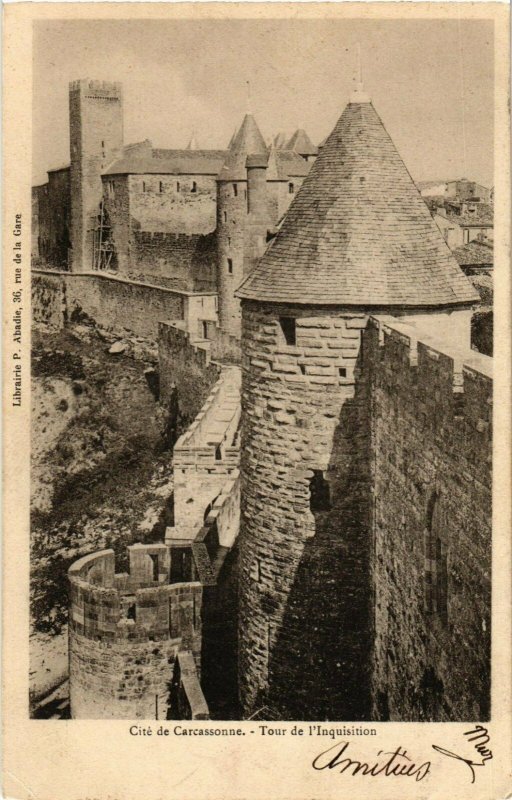CPA Carcassonne Tour de l'Inquisition FRANCE (1012698)
