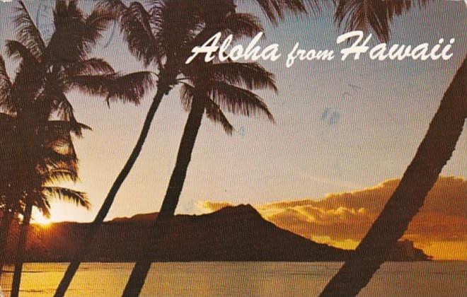 Hawaii Sun Rising Over Diamond Head 1984