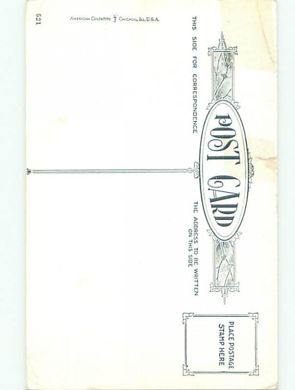 Divided-Back CHILDREN AT EASTER SCENE Great Postcard AA1739