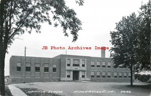 IA, Estherville, Iowa, RPPC, Maniece School, Entrance View, Cook Photo No 3A192
