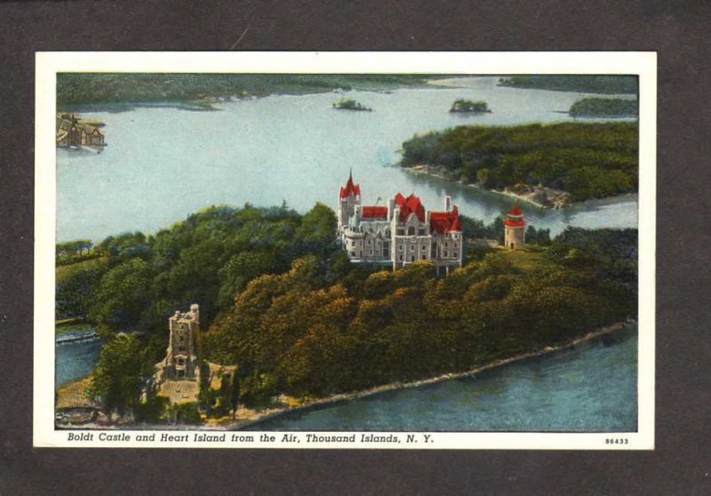 NY Boldt Castle Heart Island Thousand Islands New York Postcard