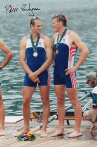 Steve Redgrave Large 8x6 Rowing Olympics Medal Hand Signed Photo