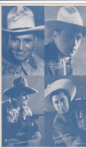 Cowboy Arcade Card Gene Autry Tom Tyler Bill Desmond Johnny Mack Brown