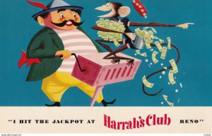 RENO, Nevada, 1950-1960's; I Hit The Jackpot At Harrah's Club Reno, Man Wit...