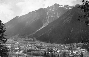 BR11893 Chamonix Mont Blanc la Ville et le brevent   france real photo