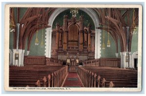 c1930's The Chapel Vassar College Interior Poughkeepsie New York NY Postcard