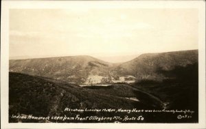 Allegheny Mountains Pennsylvania PA Indian Hammock Real Photo Vintage Postcard