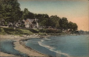 Chautauqua New York NY Summer Residences North Shore Vintage Postcard