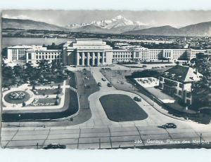 old rppc PALACE OF NATIONS BUILDING Geneva - Geneve Switzerland HM2352